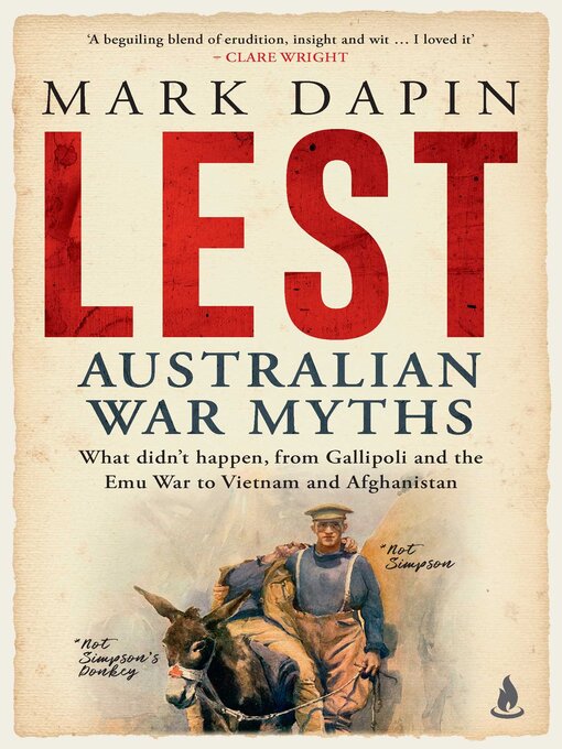 Title details for Lest by Mark Dapin - Wait list